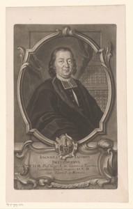 Portret van Johann Jakob Breitinger