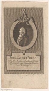 Portret van Johann Jakob Cella