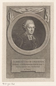 Portret van Johann Jakob Griesbach