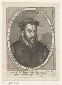 Portret van Johann Jakob Grynäus