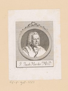 Portret van Johann Jakob Harder