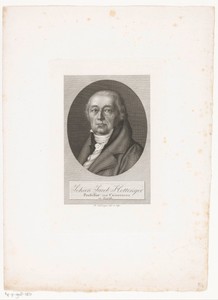 Portret van Johann Jakob Hottinger