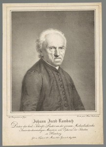 Portret van Johann Jakob Rambach