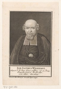 Portret van Johann Jakob Wepfer