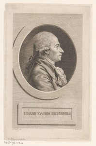 Portret van Johann Joachim Eschenburg