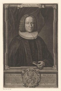 Portret van Johann Joachim Metzger