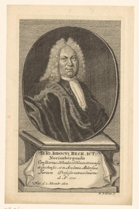 Portret van Johann Jodocus Beck