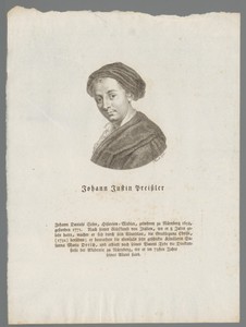 Portret van Johann Justin Preissler