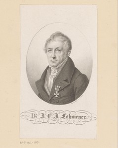 Portret van Johann Karl Jacob Lohmeyer