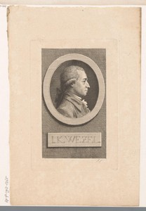 Portret van Johann Karl Wezel