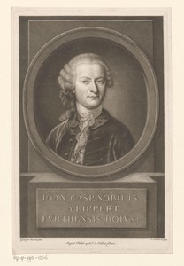 Portret van Johann Kaspar Edler von Lippert