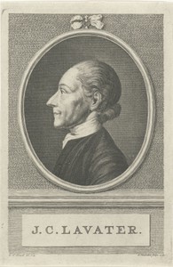 Portret van Johann Kaspar Lavater
