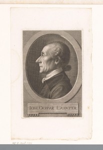 Portret van Johann Kaspar Lavater