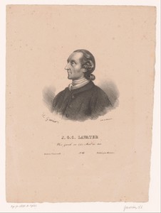 Portret van Johann Kaspar Lavater