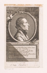 Portret van Johann Kaspar Lavater