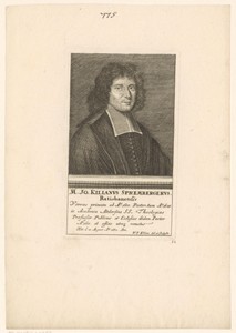 Portret van Johann Kilian Spremberger