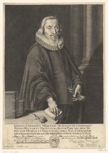 Portret van Johann Konrad Merck