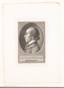 Portret van Johann Konrad Pfenniger