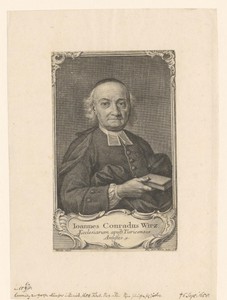 Portret van Johann Konrad Wirz