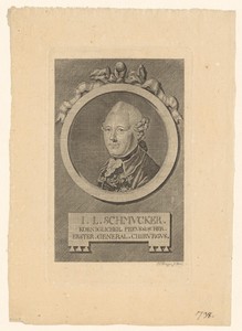 Portret van Johann Leberecht Schmucker