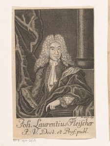 Portret van Johann Lorenz Fleischer