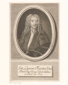 Portret van Johann Lorenz Fleischer