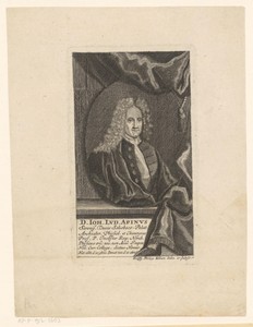 Portret van Johann Ludwig Apin