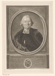 Portret van Johann Ludwig Grimm