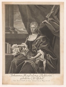 Portret van Johann Magdalena Richter