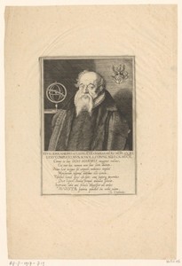 Portret van Johann Major op 75-jarige leeftijd
