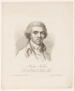 Portret van Johann Martin Fischer