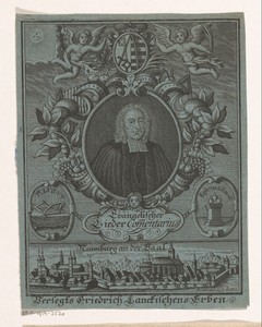 Portret van Johann Martin Schamel