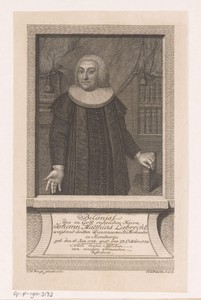 Portret van Johann Matthias Liebrecht