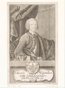 Portret van Johann Maximilian von Günderrode