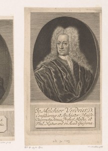 Portret van Johann Melchior Verdries