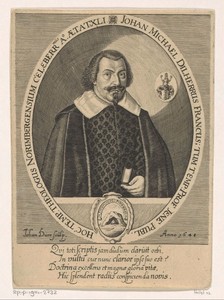 Portret van Johann Michael Dilherr