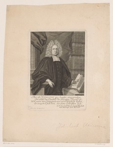 Portret van Johann Michael Heineccius