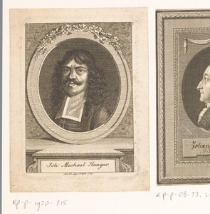 Portret van Johann Michael Hungar