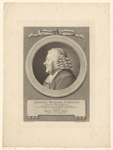 Portret van Johann Michael Schmid