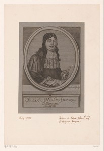 Portret van Johann Michael Sutorius op 38-jarige leeftijd
