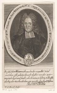 Portret van Johann Michael Weinreich