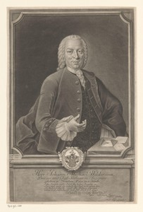 Portret van Johann Michael Wildersinn