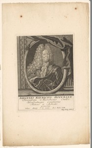 Portret van Johann Moritz Hoffmann