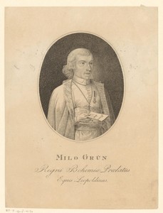 Portret van Johann Nepomuk Grün