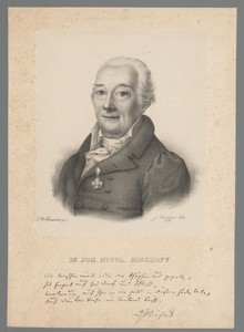 Portret van Johann Nikolaus Bischoff
