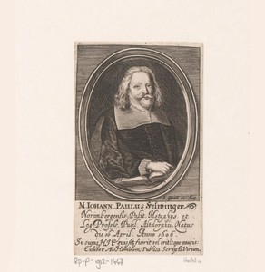 Portret van Johann Paul Felwinger