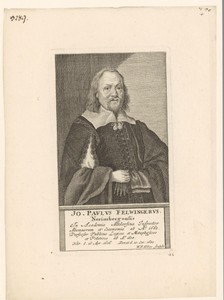 Portret van Johann Paul Felwinger