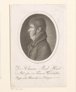 Portret van Johann Paul Harl