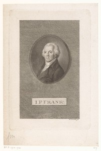 Portret van Johann Peter Frank
