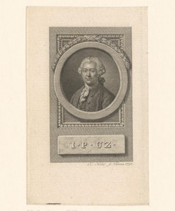 Portret van Johann Peter Uz